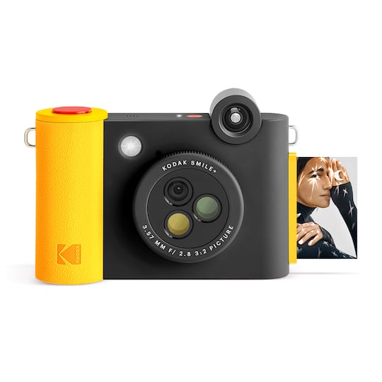 KODAK Smile+ Black Wireless Digital Instant Print Camera